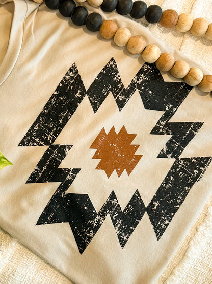 Brown Aztec Tee